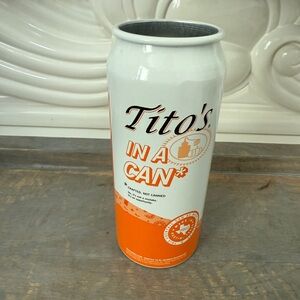 Tito's Handmade Vodka Can cooler metal koozie